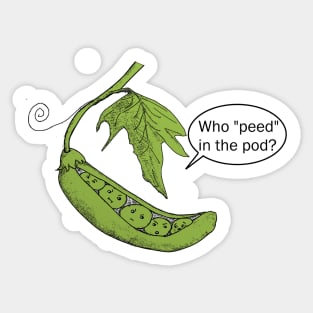 Pee Pod Sticker